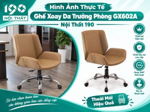 Hình Ảnh Thực Tế Ghế Xoay Da Trưởng Phòng GX602A