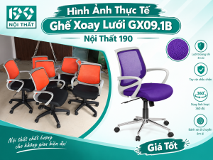 Hình Ảnh Thực Tế Ghế Xoay Lưới Văn Phòng GX09.1B Nội Thất 190