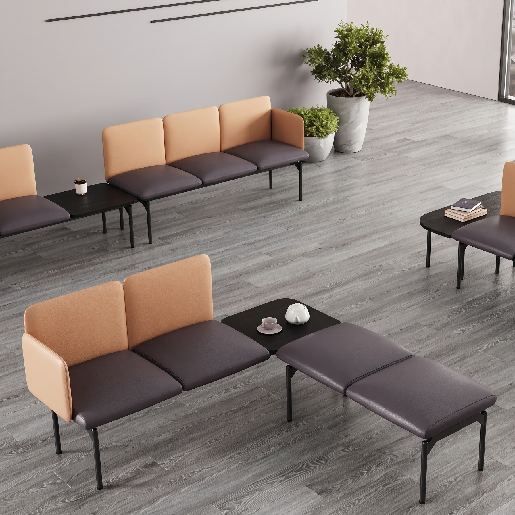 Bộ ghế sofa lounge khung thép SPL