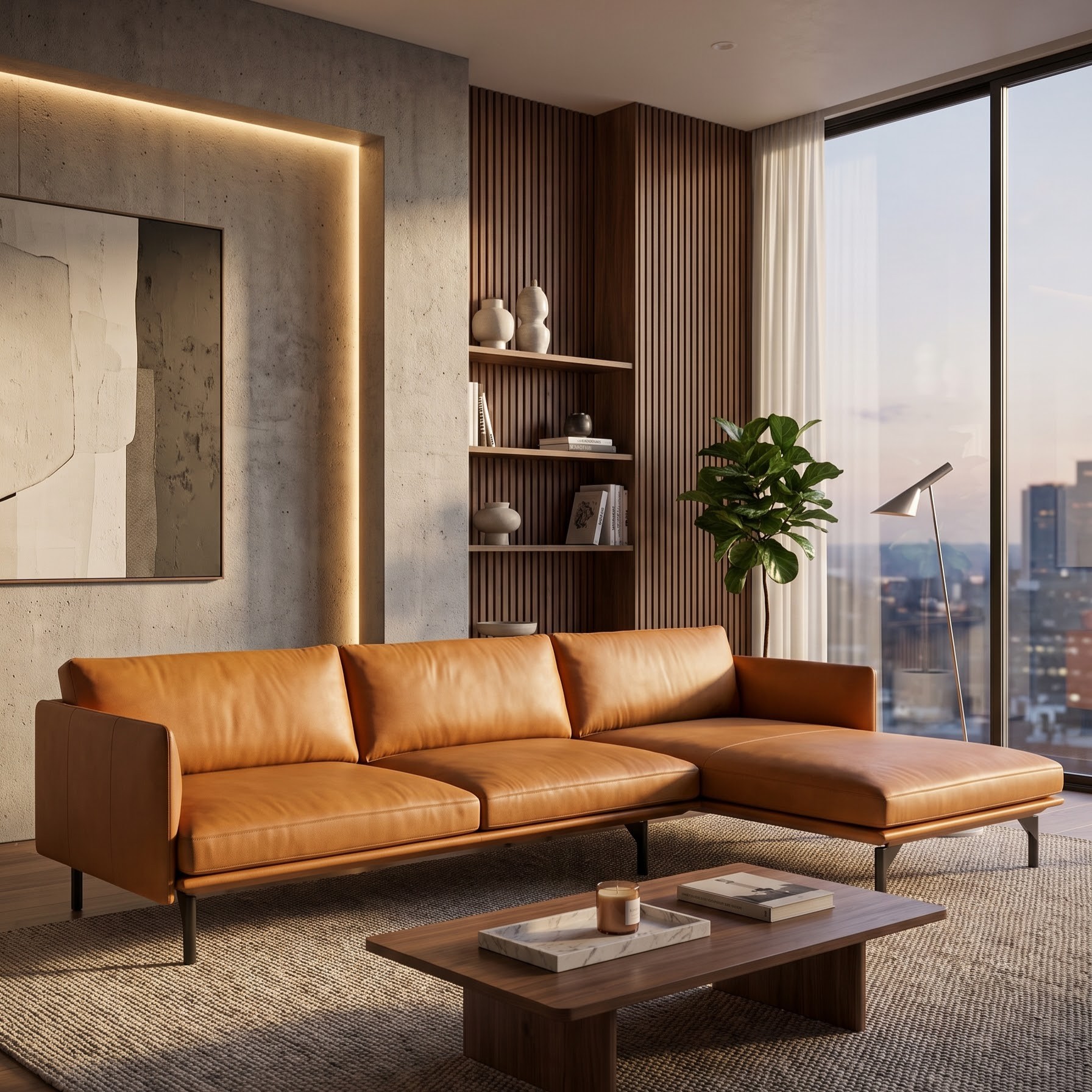 Bộ ghế sofa chữ L cao cấp SP265L