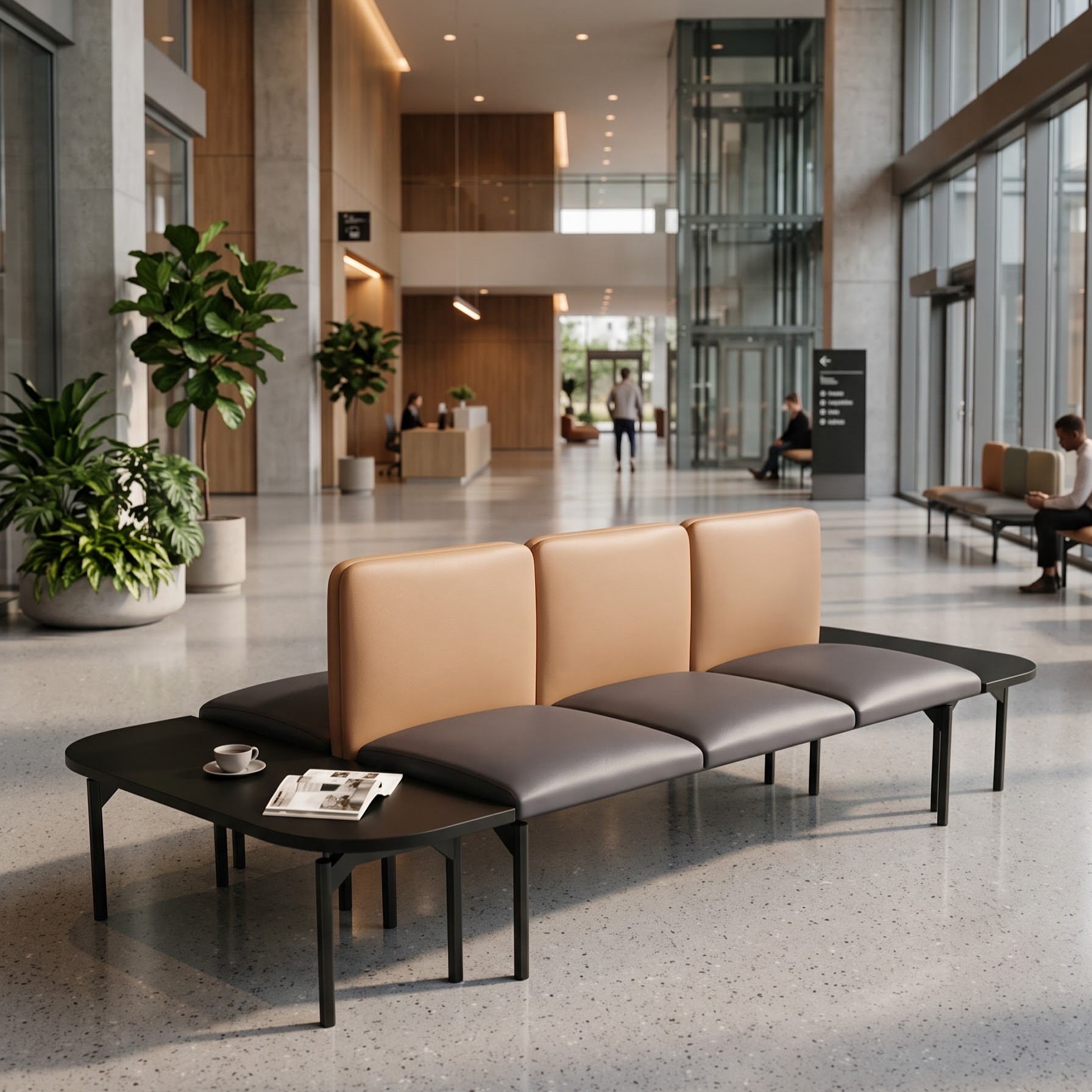 Bàn sofa lounge khung sắt SPL-B2