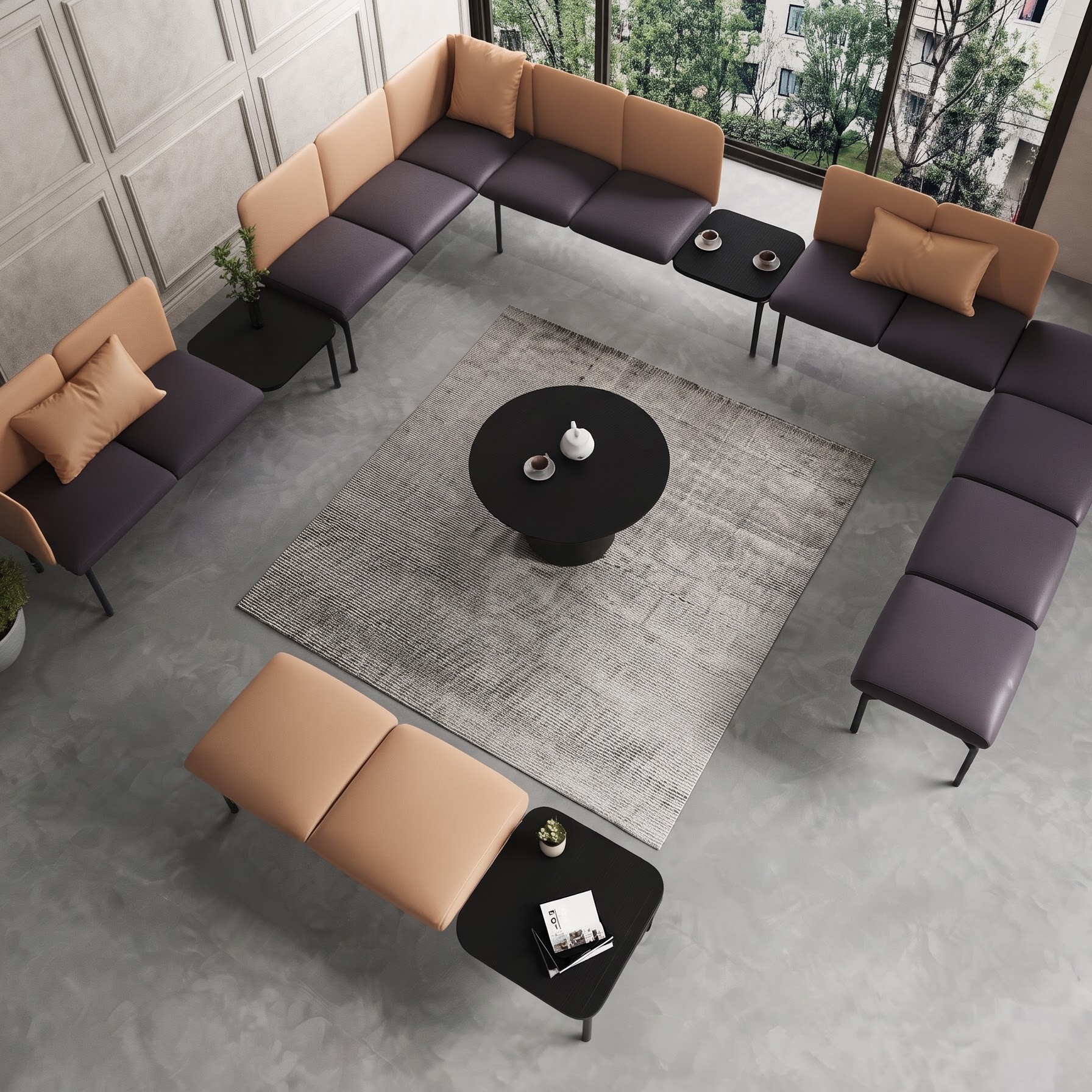 Ghế sofa sảnh chờ 3 chỗ SPL03